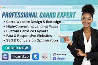 carrd website design carrd landing page design carrd website redesign carrd co