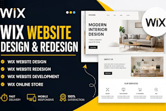 design wix website fix wix website wix website developer wix online store setup