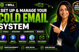setup, manage instantly ai snov io smartlead ai claycom for cold email marketing