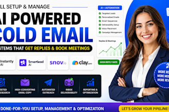 setup, manage instantly ai snov io smartlead ai claycom for cold email marketing