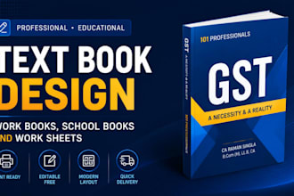 design professional educational textbooks, workbooks, and manuals