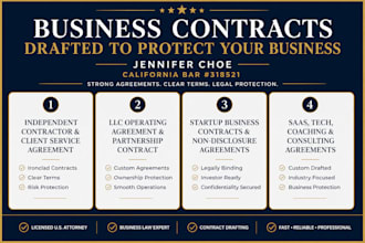 prepare a custom llc operating, partnership agreement and partnership contract