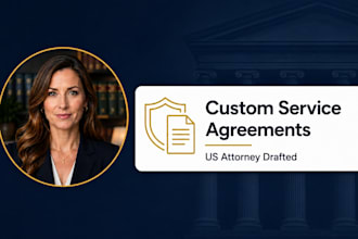 draft a legally binding service agreement as a US attorney