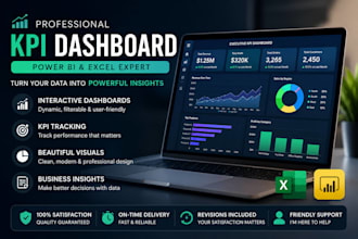 build executive KPI dashboards in power bi and excel