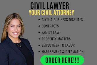 be your civil law expert for property, contract, and employment litigation