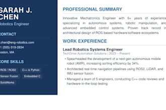 write a professional resume and cover letter for any job