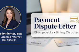 draft an attorney payment dispute letter to defend your position