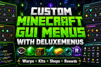 create professional minecraft gui menus
