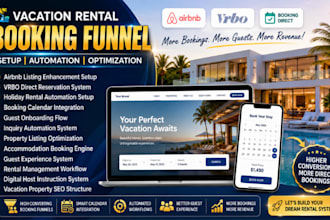 build vacation rental airbnb direct booking property management guest guidebook
