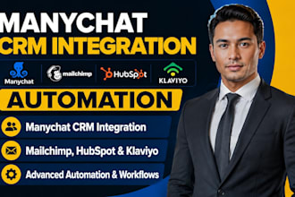 integrate manychat CRM mailchimp hubspot automation