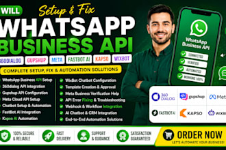 setup fix whatsapp business api 360dialog gupshup meta fastbot ai kapso wixbot