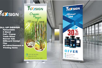 rollup banner hanging banner event banner  promotional banner
