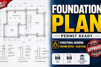 draw foundation plans concrete slab farming plans floor plan for permit approval