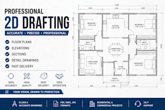 draw floor plan and drafting