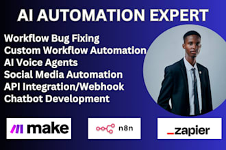 fix setup make com zapier automation n8n ai automation api integration vapi ai