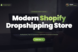 build a premium shopify dropshipping store