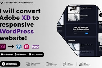convert adobe xd to responsive wordpress website
