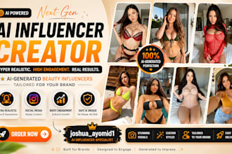 create viral ai influencer models, ai girls, and ai content for social me