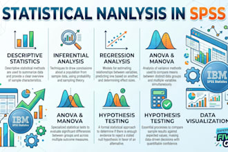 statistically data analysis using IBM spss