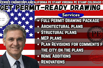 full licensed engineer plan california pe stamp virginia pe stamp colorado stamp