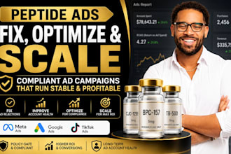 fix peptide ads and scale compliant facebook ads google ads tiktok ads campaigns