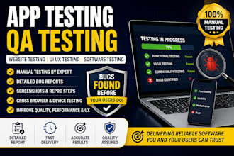 do app testing, usability testing, qa testing, website testing, UI UX testing