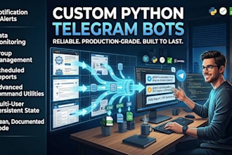 develop a custom telegram bot with python