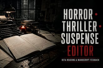 beta read and edit your horror thriller or suspense novel