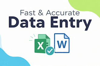 fast and accurate data entry, typing and copy paste work