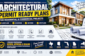do architectural permit ready plans texas, arizona, florida, georgia, new york