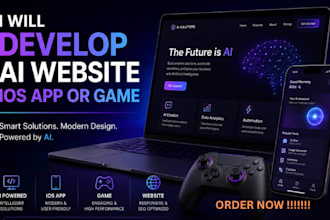 develop ai website ios app or game
