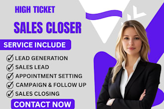 be your sales closer sales agent sales representative sales lead b2b lead