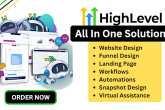 build ghl funnel, gohighlevel website, full ghl setup as a go high level expert