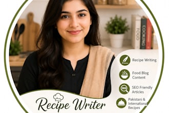 professional recipe writing for food blogs