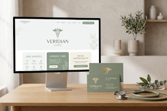design a modern brand identity, logo, and brand book for your business