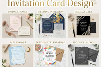 create luxury professional invitation cards for events