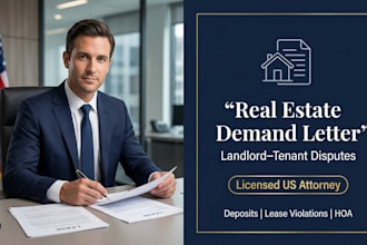 write a strong real estate or landlord tenant attorney demand letter