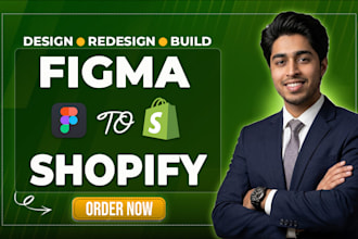 build shopify store design, shopify website design, figma to shopify redesign