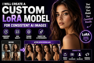 create a custom lora model for consistent ai images