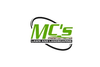design custom lawn and landscaping care logo