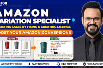 fix amazon variation issues and parent child listings or product variants