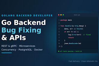 build and optimize your backend API in go