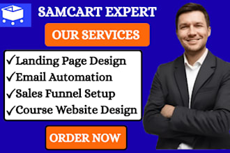 build systeme io pages, samcart thrivecart funnels, online course