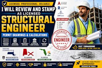 structural engineer permit drawing in massachusetts alabama florida pe stamp