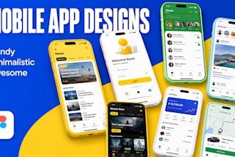 design engaging mobile app screens with professional UX
