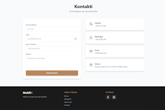 create a modern furniture or interior design website