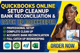 quickbooks online setup cleanup bank reconciliation and catch up bookkeeper