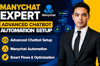 build advanced manychat chatbot automation