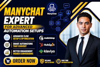 manychat expert advanced chatbot automation setup