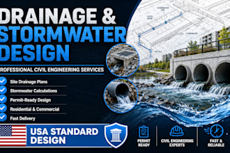 design drainage and stormwater management system professionally
